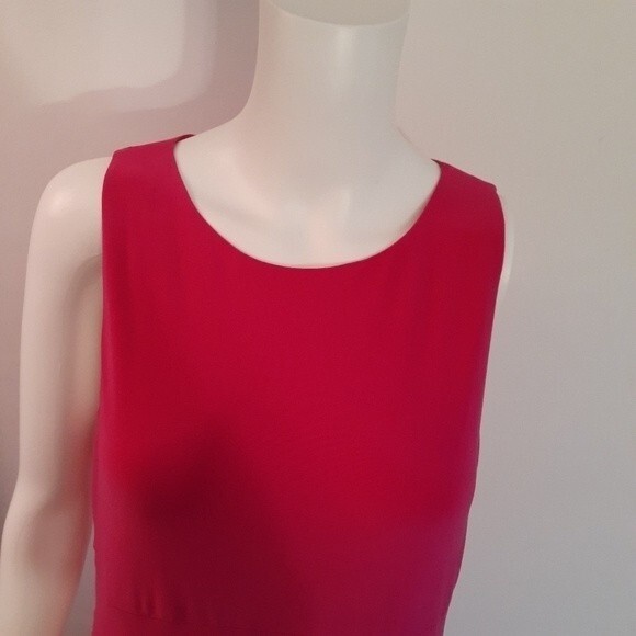 ralph lauren dress hot pink knit m l summer career cocktail special occasion - Picture 2 of 9